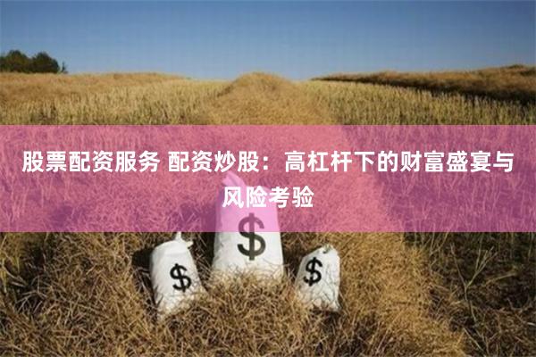 股票配资服务 配资炒股：高杠杆下的财富盛宴与风险考验