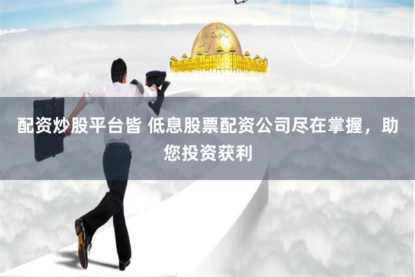 配资炒股平台皆 低息股票配资公司尽在掌握，助您投资获利